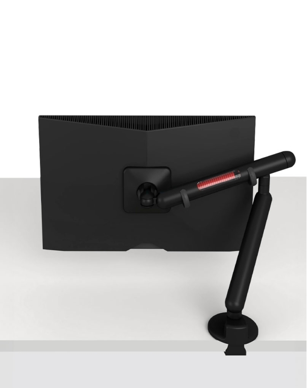 Saber Single Arm Monitor Desk Mount Stand - Black