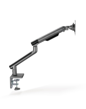 Snap Premium Single Monitor Arm Aluminum Spring-Assisted Monitor Arm with USB Ports 2
