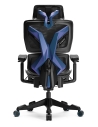 Xyrion Black and Blue Frame Super Ergonomic Gaming Chair with Foot Rest
