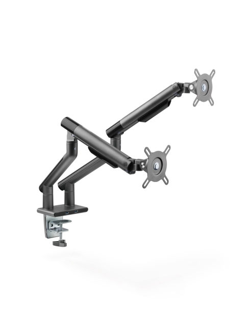 Snap Premium Dual Monitor Arm Aluminum Spring-Assisted Monitor Arm with USB Ports Snap Premium Dual Monitor Arm Aluminum Spring-Assisted Monitor Arm with USB Ports