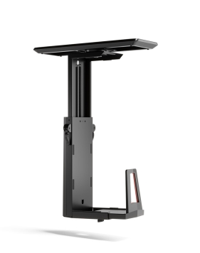 Glide X Deluxe Under Desk Gaming CPU Holder with RGB Display and Sliding Track 2