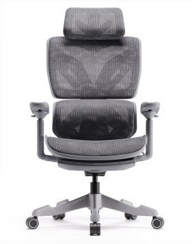 Xyrion Silver Super Ergonomic Gaming Chair with Footrest 2