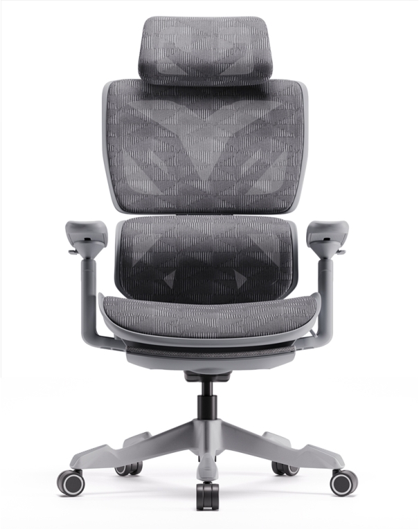 Xyrion Silver Super Ergonomic Gaming Chair with Footrest