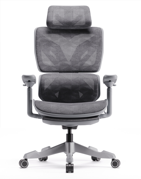 Xyrion Silver Super Ergonomic Gaming Chair with Footrest