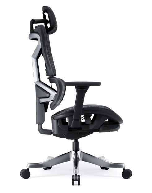 Omnix Black Super Ergonomic Gaming Chair with Foot Rest