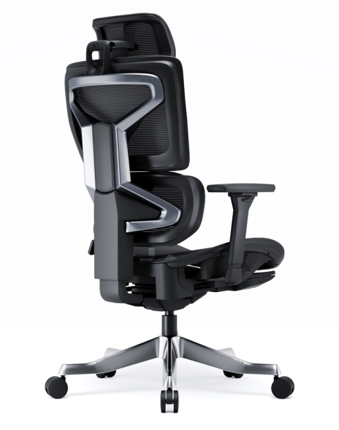 Omnix Black Super Ergonomic Gaming Chair with Foot Rest