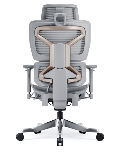 Omnix Silver Grey Super Ergonomic Gaming Chair with Foot Rest Omnix Silver Grey Super Ergonomic Gaming Chair with Foot Rest