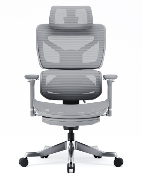 Omnix Silver Grey Super Ergonomic Gaming Chair with Foot Rest Omnix Silver Grey Super Ergonomic Gaming Chair with Foot Rest